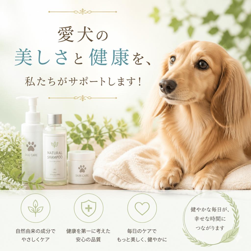 愛犬の美しさと健康を、私たちがサポートします！