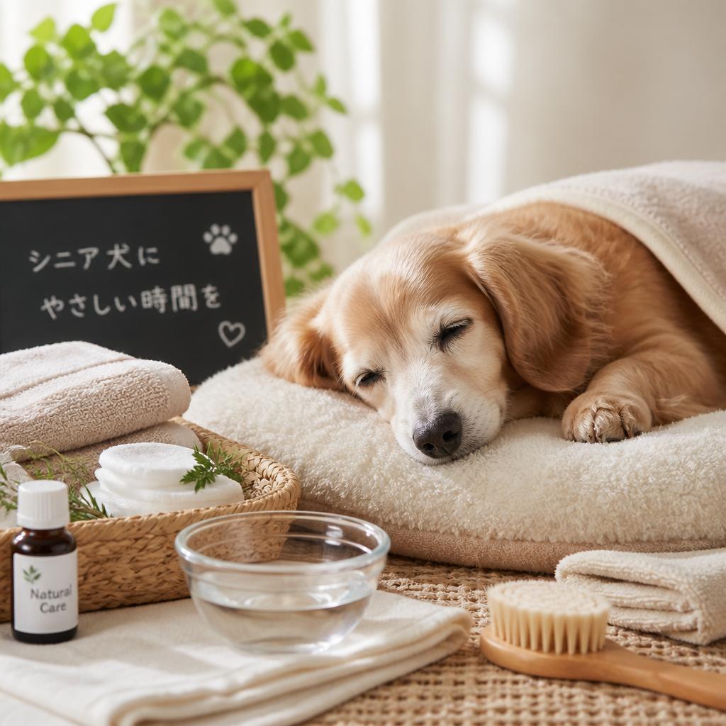シニア犬に優しい、心のこもった丁寧なケア