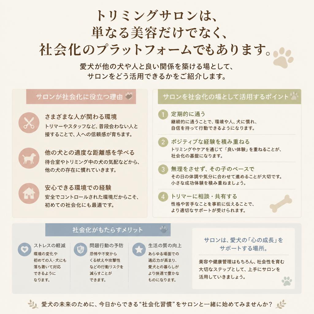 なぜトリミングサロンで？
