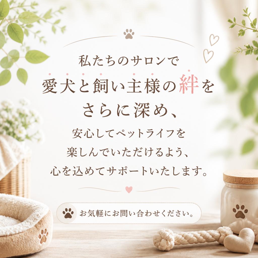 最後に一言、愛犬の幸せを共に