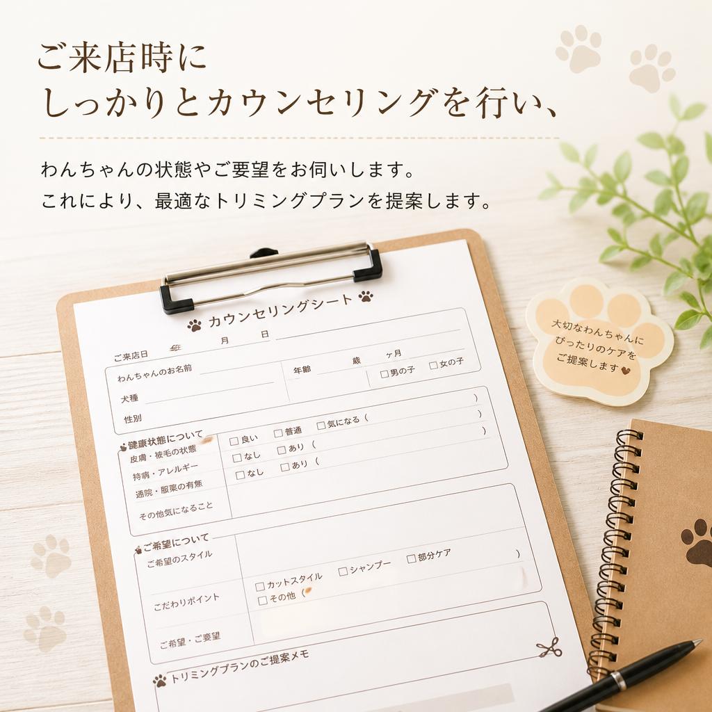 丁寧なカウンセリング