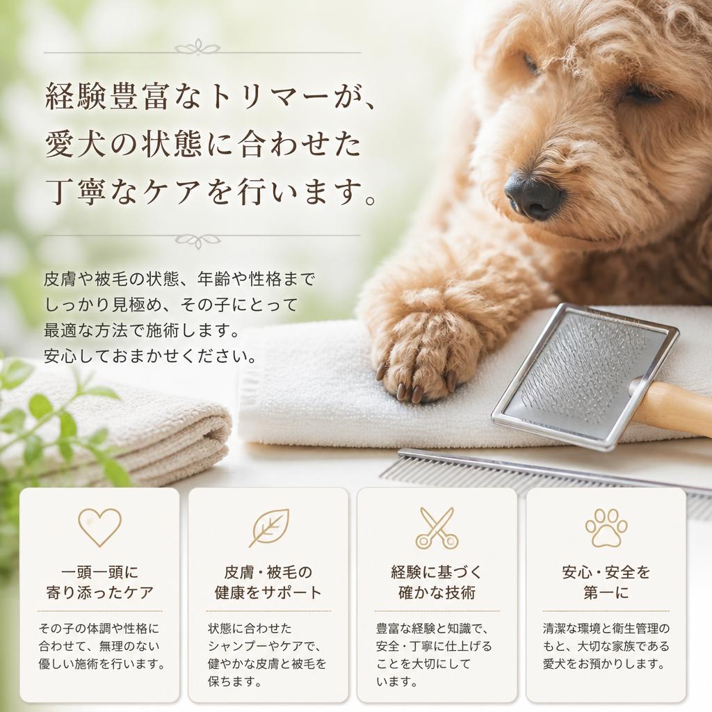 プロによる丁寧なケア