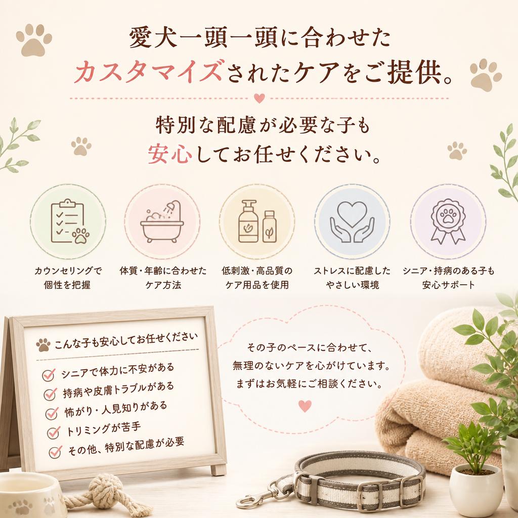 安心のカスタマイズケア