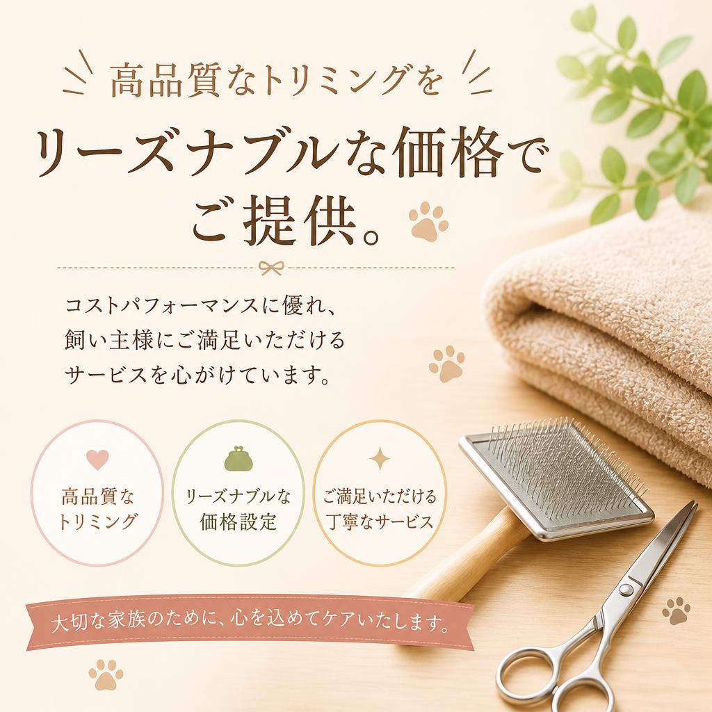 リーズナブルな価格設定