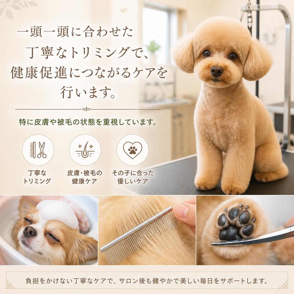 わんちゃん想いのトリミング